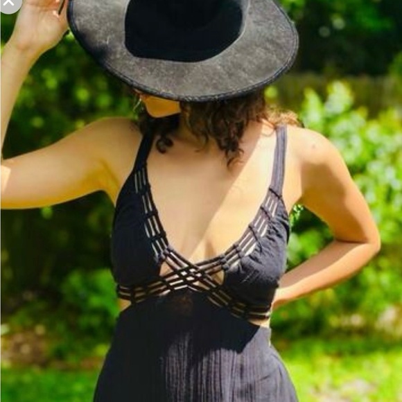 FREE PEOPLE Free-Est Auralie Maxi Dress Long Tiered Cotton - Picture 10 of 10